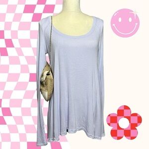 Free People Soft purple Long Sleeve Top